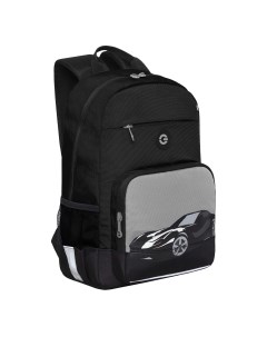 Рюкзак школьный RB 355 1 2 черный серый Grizzly