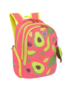 Рюкзак школьный RG 368 3 3 розово оранжевый Grizzly