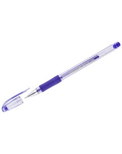 Ручка гелевая Hi Jell Needle Grip синяя 0 7 мм Crown