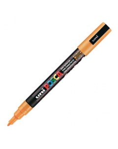 Маркер Uni POSCA PC 3M 0 9 1 3мм овальный оранжево желтый bright yellow 3 Uni mitsubishi pencil