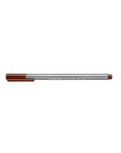 Ручка капиллярная Triplus одноразовая 0 3 мм Темно коричневый Staedtler