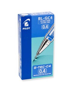 Ручка гелевая G Tec C4 синяя 0 4мм упаковка из 12 штук Pilot