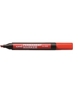 Маркер перманентный Uni 380B 1 4 5мм клиновидный красный упаковка из 12 штук Uni mitsubishi pencil