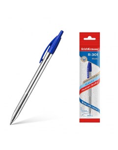 Ручка шариковая R 301 Classic Matic 46756 синяя 1 мм 1 шт Erich krause