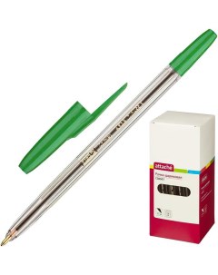 Ручка шариковая Corvet зеленая 0 7 мм 1 шт Attache