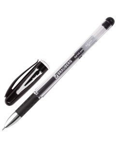 Ручка гелевая Geller 141180 черная 0 35 мм 24 штуки Brauberg