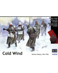 Сборная модель 1 35 Холодный ветер Немецкие солдаты 1941 42 35103 Masterbox
