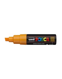 Маркер Uni POSCA PC 8K 8мм скошенный оранжево желтый bright yellow 3 Uni mitsubishi pencil