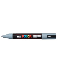 Маркер Uni POSCA PC 5M 1 8 2 5мм овальный серый grey 37 Uni mitsubishi pencil