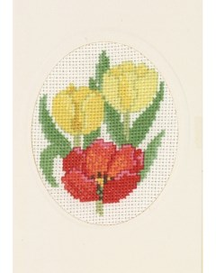 Набор для вышивания открытки Тюльпаны арт 17 2187 Permin