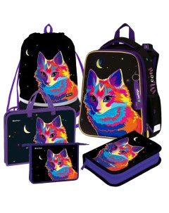 Детские рюкзаки Astro Cat черный Berlingo