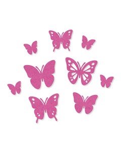 3446135 Набор самоклеящихся декоративных элементов Бабочки из фетра 9 шт Efco