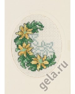 Набор для вышивания открытки Нарциссы арт 17 2185 Permin