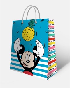 Пакет подарочный Mickey Mouse большой Мики с ананасом 330х455х100 мм Nd play