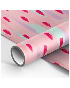 Упаковочная бумага Stylish pink 70 100см 90г м2 глянцевая Meshu