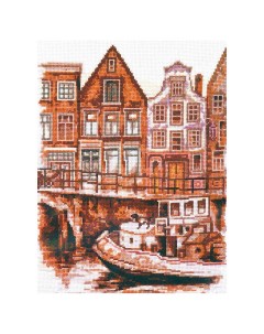 Набор для вышивания Набережная Амстердама 24х30см Палитра