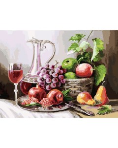 Раскраска по номерам Натюрморт с фруктами 479 OVC Белоснежка