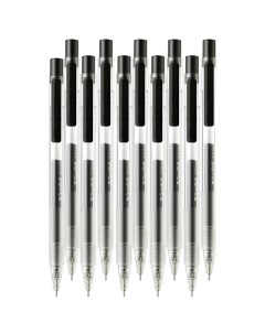 Набор гелевых ручек K5 Turbo Gel Ink Pen 10 шт черные чернила Kaco