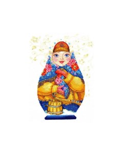 Набор для вышивания Матрешки Зимняя краса136168 Alisa