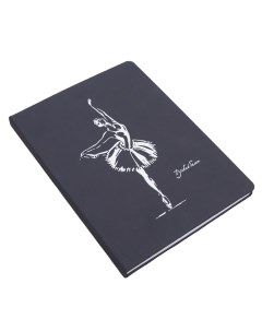 Записная книжка Балерина черная обложка A5 Ежеweeka