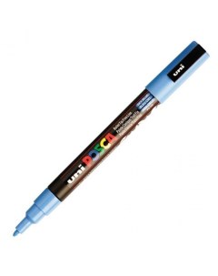Маркер Uni POSCA PC 3M 0 9 1 3мм овальный небесно голубой sky blue 48 Uni mitsubishi pencil