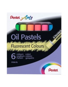 Пастель масляная Arts Oil Pastels флуоресцентные цвета 6 мелков Pentel