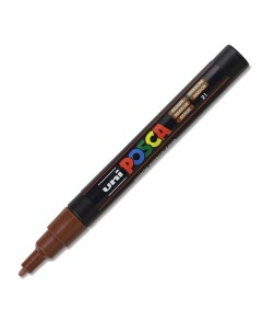 Маркер Uni POSCA PC 3M 0 9 1 3мм овальный коричневый brown 21 Uni mitsubishi pencil