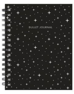 Творческий блокнот Bullet Journal Черный Бомбора