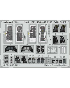 491156 1 48 Фототравление для F 16I SUFA Эдуард