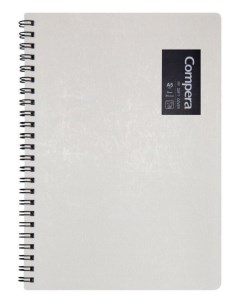 Блокнот в линейку на пружине A5 Compera Original обложка белая 50 листов Comix