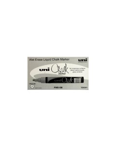 Маркер меловой Uni Chalk 5M 1 8 2 5мм овальный серебрянный упаковка из 12 штук Uni mitsubishi pencil
