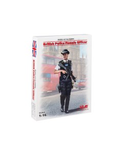 Сборная модель 1 16 Фигура Офицер Британской Полиции 16009 Icm