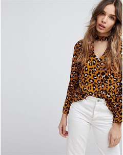 Блузка с леопардовым принтом Jdy