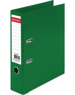 Папка регистратор EXTRA 75 мм зеленая двустороннее покрытие пластик 22857 Brauberg