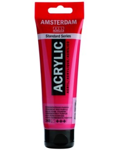 Акриловая краска Amsterdam 348 красно пурпурный устойчивый 120 мл Royal talens
