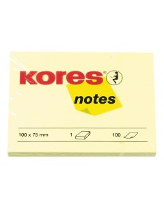 Бумага для заметок 100 x 75 мм 100 листов Kores