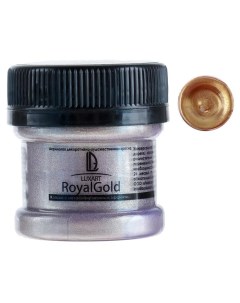 Краска акриловая Royal gold 25 мл с высоким содержанием металлизированного пигмента Luxart