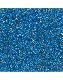 Бисер Astra Craft стекло 11 0 упак 20г 2208 голубой прозрачный с цв центром 10шт Астра