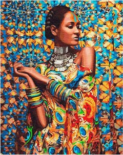 Картина по номерам Принцесса Зимбабве 40x50 см Цветной