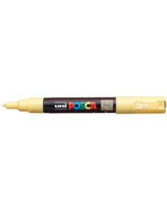 Маркер Uni POSCA PC 1M 0 7мм овальный соломенно желтый straw yellow 73 Uni mitsubishi pencil