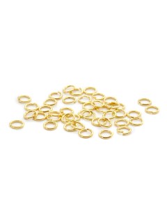 Кольцо соединительное 0 9 6мм 50шт упак яркое золото Astra&craft