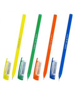 Ручка шариковая Basic OBP 312 0 35мм синяя масляная основа корпус цветной 50шт Staff