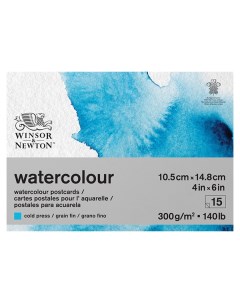 Альбом склейка Winsor Newton Watercolour для акварели А6 15 л 300 г Winsor & newton