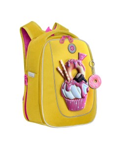 Рюкзак школьный RAf 392 1 2 желтый Grizzly