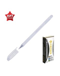 Ручка гелевая цветная HJR 500P чернила пастель белая узел 0 7 мм Crown