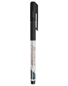 Ручка шариковая Arrow EQ10 BK 0 7 мм черные чернила резиновая манжета Deli