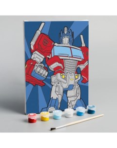 Картина по номерам Оптимус Transformers 21х15 см Hasbro