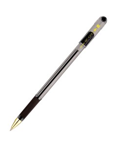 Ручка шариковая MC Gold черная 1 0мм грип штрих код Munhwa
