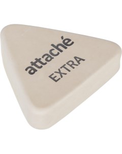 Ластик треугольный Extra натуральный каучук 40x38x10мм белый Attache