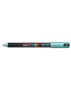 Маркер Posca PC 1MR 0 7 мм наконечник игольчатый зеленый металлик Uni mitsubishi pencil